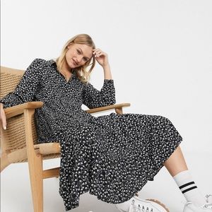 Monki midi floral dress